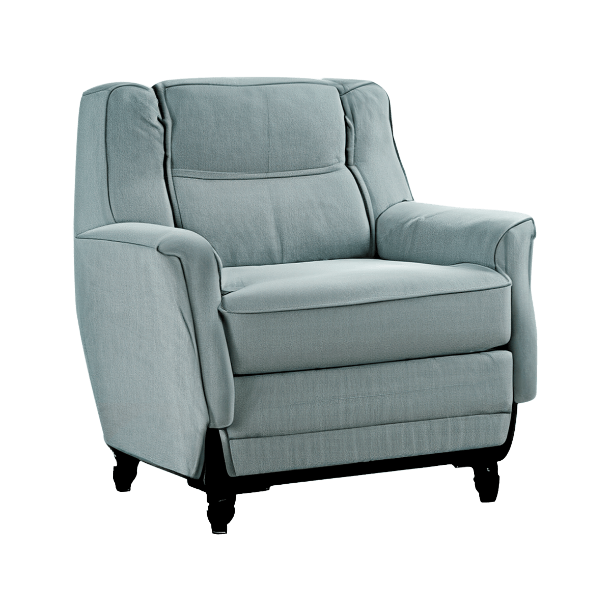 Cammi Blue Leather Armchair - Image 4